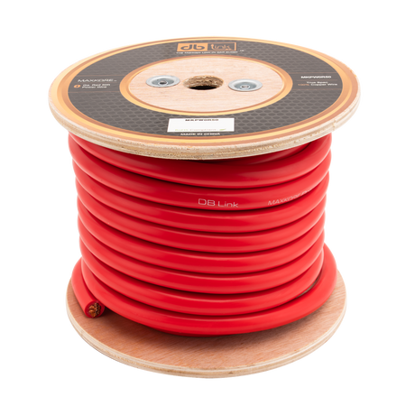 DB Link MKPW0R50 : 0 Gauge Red 50 ft. Maxkore Soft Touch Power Wire Roll