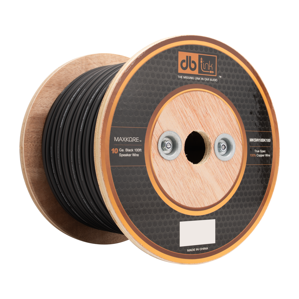 DB Link MKSW10BK100 : 10 Gauge Black 250 ft. Maxkore Soft Touch Speaker Wire Roll