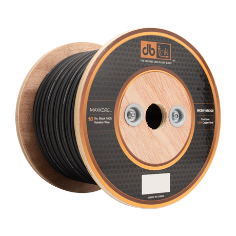 DB Link MKSW10BK100 : 10 Gauge Black 250 ft. Maxkore Soft Touch Speaker Wire Roll