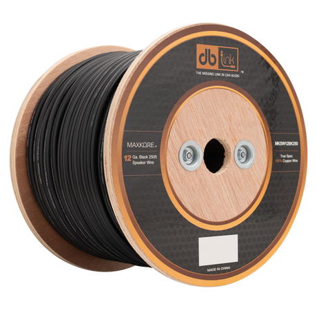 DB Link MKSW12BK250 : 12 Gauge Black 250 ft. Maxkore Soft Touch Speaker Wire Roll