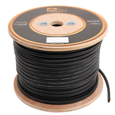 DB Link MKSW12BK250 : 12 Gauge Black 250 ft. Maxkore Soft Touch Speaker Wire Roll