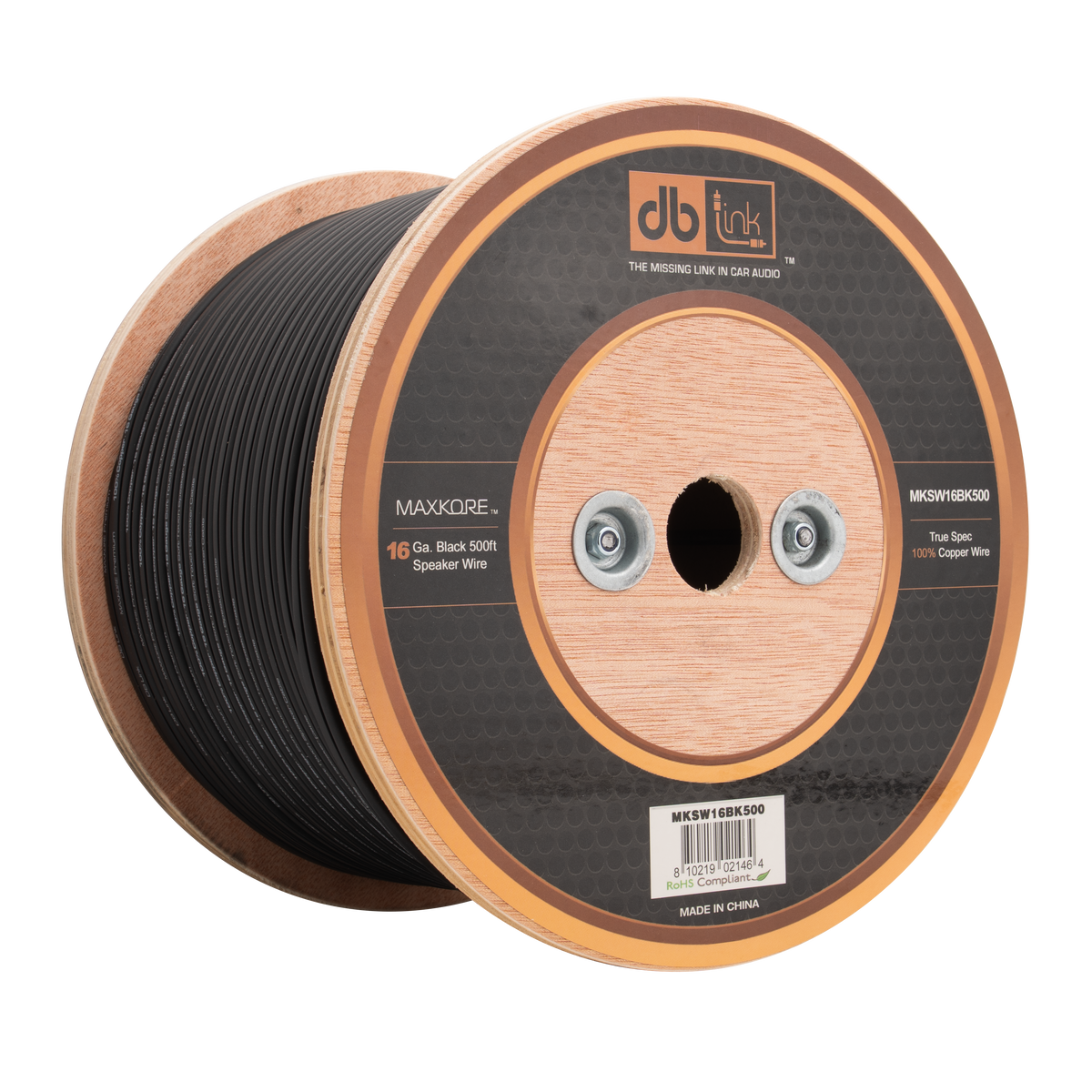 DB Link MKSW16BK500 : 16 Gauge Black 500 ft. Maxkore Soft Touch Speaker Wire
