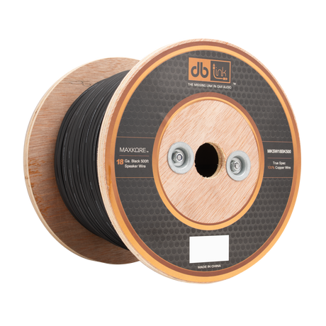DB Link MKSW18BK500 : 18 Gauge Black 500 ft. Soft Touch Speaker Wire