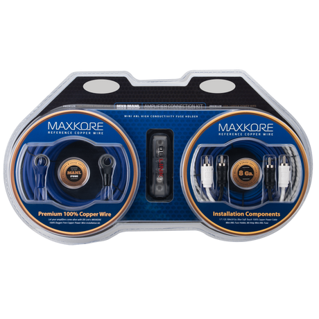 DB Link MX8MANL : 8 Gauge Maxkore 100% Copper Mini ANL Amplifier Wiring Kit