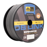 DB Link MXPW4GRA100 : 4 Gauge Maxkore Premium 100% Copper Gray Soft Touch Power Wire Roll