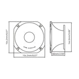 DB Drive P9TWSH : 6.1 X 6.1 X 3" Short Die-Cast Horn
