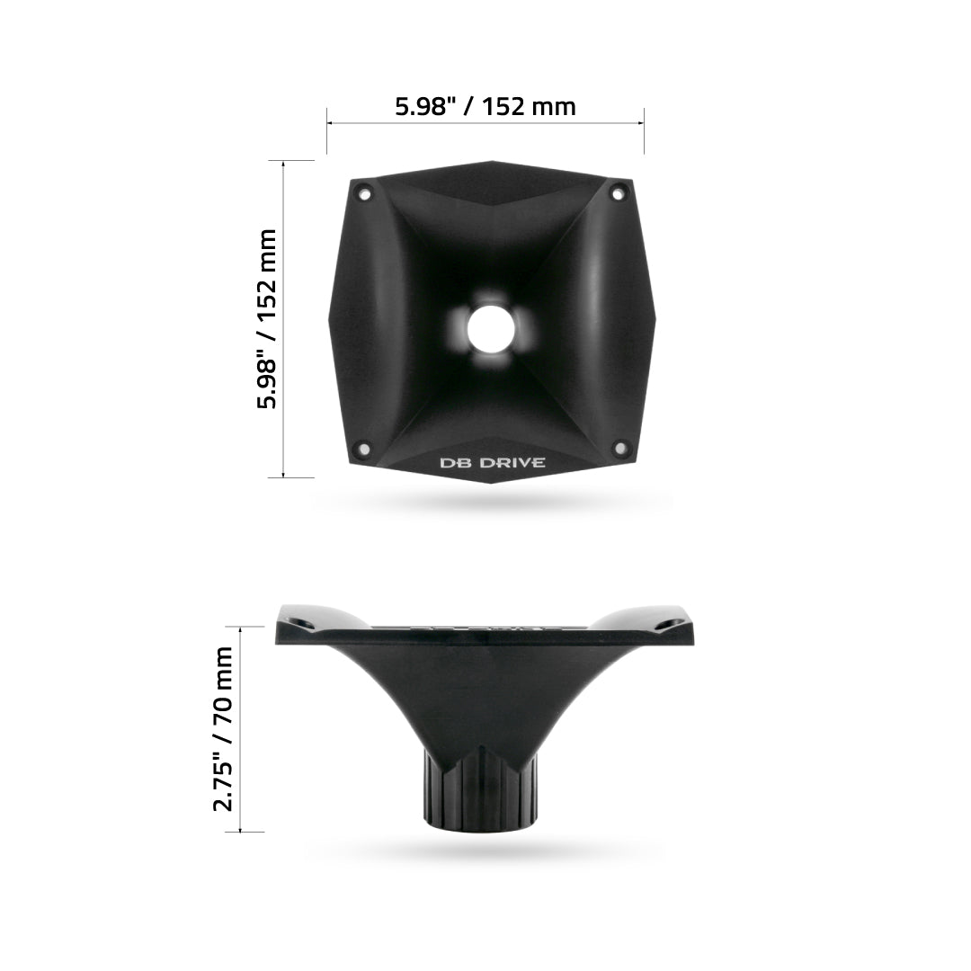 DB Drive PBRH5 : 5.98 X 5.98 X 2.75" Bi Radial Horn