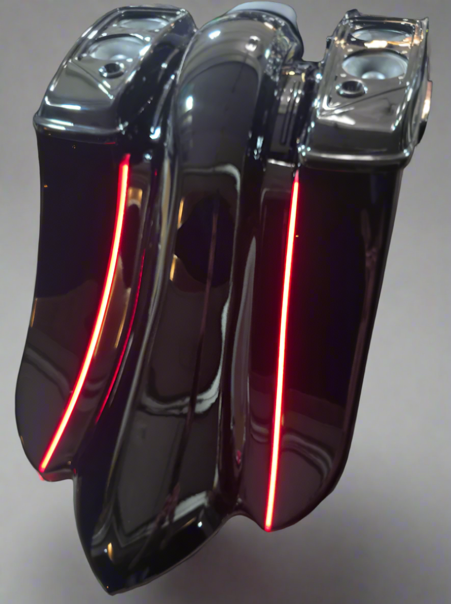 Insane Asylum 27" Curved Tail Lights: For Rehab or Strung Out Fenders
