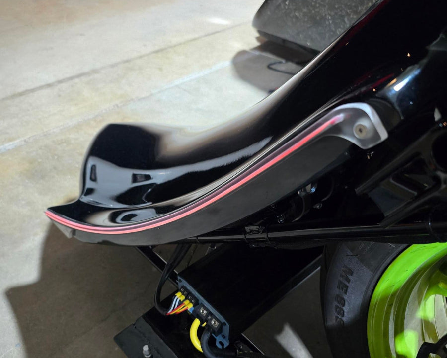 Insane Asylum 27" Curved Tail Lights: For Rehab or Strung Out Fenders