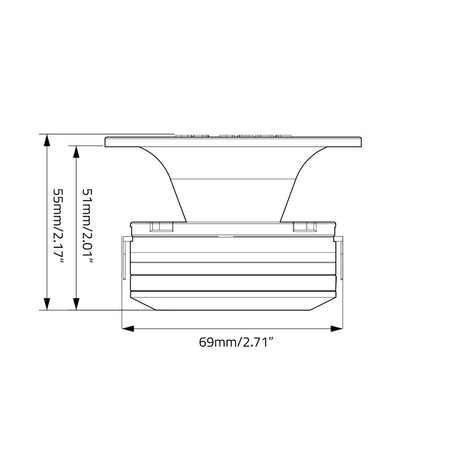 DB Drive WDX1.5NTW : 1.5" Mini NEO Horn Tweeter (1 Pair)