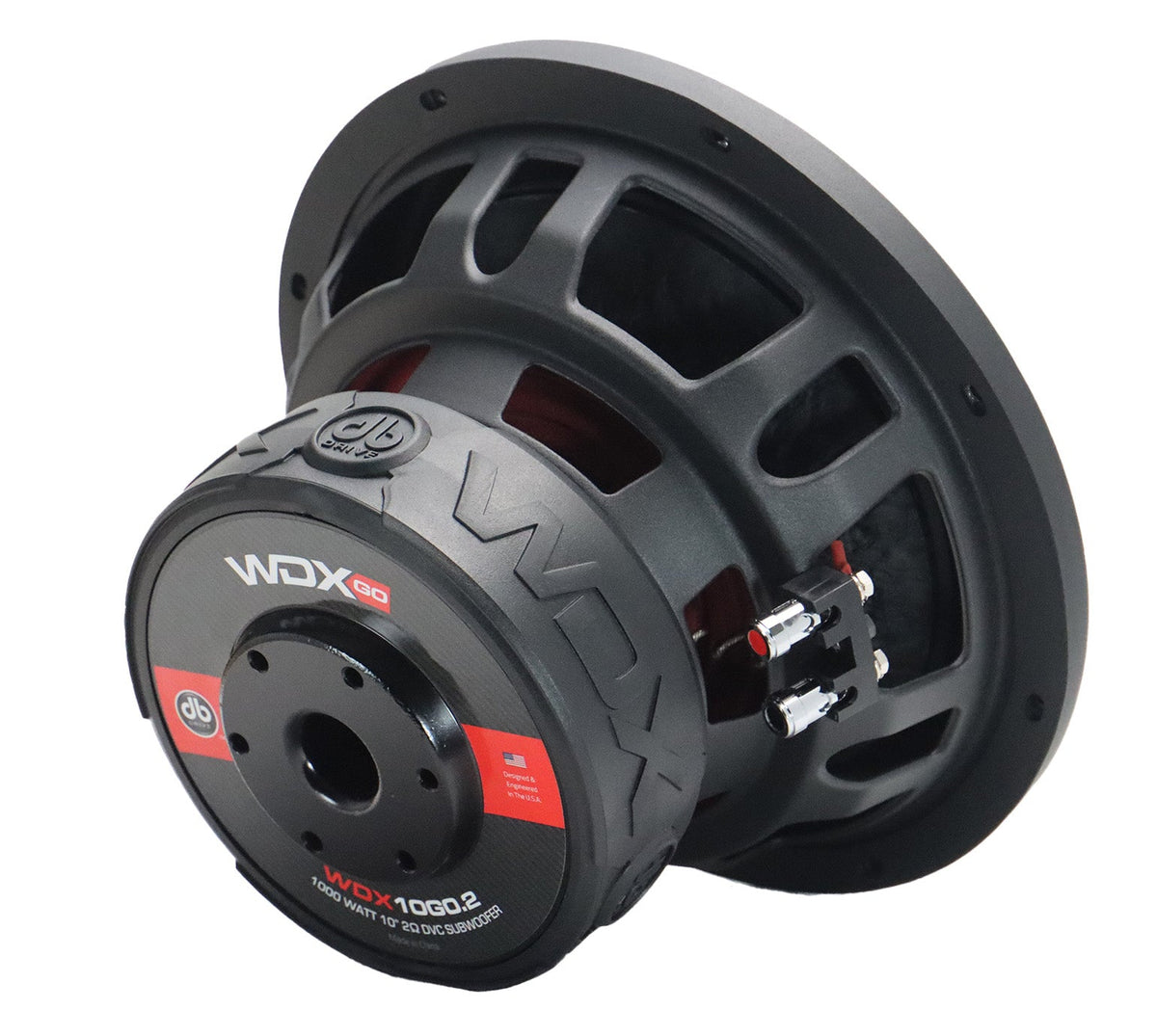 DB Drive WDX10G0.2 : 10" Dual 2-Ohm Subwoofer