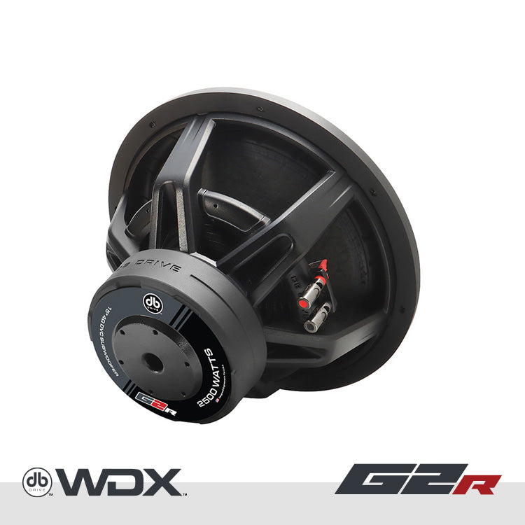 DB Drive WDX15G2R.2 : 15 in. Dual 2-Ohm Subwoofer