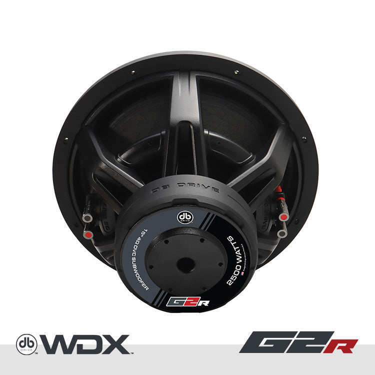 DB Drive WDX15G2R.2 : 15 in. Dual 2-Ohm Subwoofer