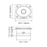 DB Drive WDX5-TW : 1.5" Elliptical Die Cast Tweeter (1 Pair)