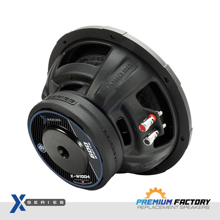 DB Drive X-W10D4 : 10" Dual 4-Ohm Subwoofer