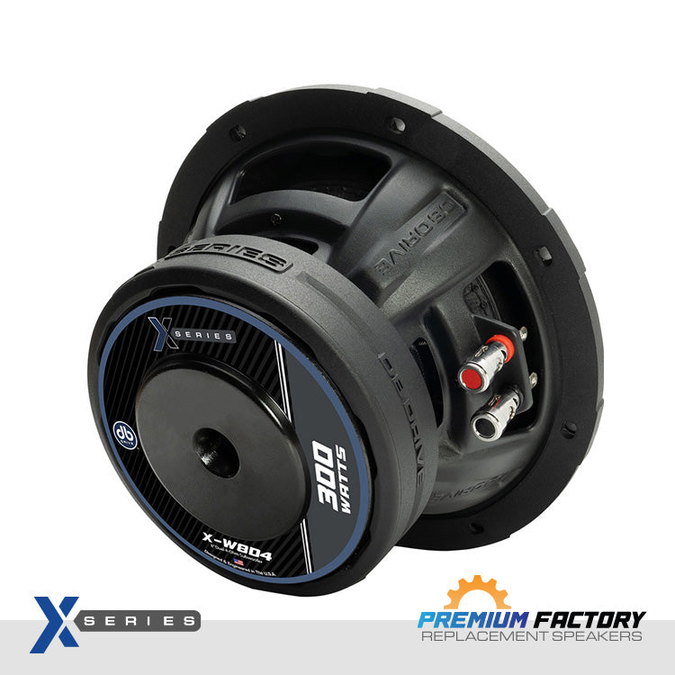 DB Drive X-W8D4 : 8" Dual 4-Ohm Subwoofer