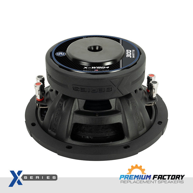 DB Drive X-W8D4 : 8" Dual 4-Ohm Subwoofer
