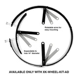 XKGLOW XK-WHEEL-KIT-AD 4pc 15-18 Adjustable Wheel Ring Light Kit XKchrome App controlled w/ Turn Signal Function