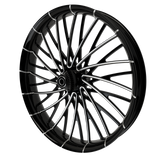 SMT Dirty Spoke Harley Touring Black Double Cut Wheels