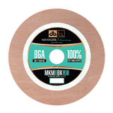 DB Link MKM8BK100 : 100' 8Ga Maxkore Marine Black, 100% OFC, TINNED Anti-Corrosive Wire Roll