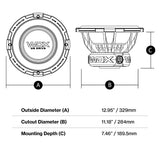DB Drive WDX12G3.4 : 12" Dual 4-Ohm Subwoofer